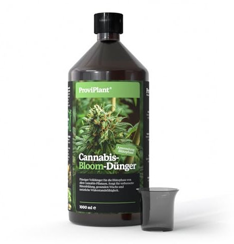 ProviPlant Spezialdünger Flüssigdünger in Profi-Qualität - Made in Germany (Cannabis-Bloom, 1 Liter)