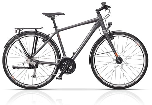 28 Zoll Herren Trekking Fahrrad Quest VB Gent Trekkingrad Shimano 24 x Gang Shimano ALIVIO RD-T4000 SGSL - Rahmenhöhen 50cm, 55cm, 60cm - Modell 2025 (60cm (Körpergröße 185-195cm))