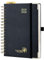 POPRUN Tagesplaner 2025 2026 Ringbuch mit Hardcover 21,5 x 14,5 cm, Tageskalender A5 1 Tag 1 Seite (Montag - Sonntag), Terminplaner (Aug.2025-Jul.2026) mit Plastiklineal - Schwarz
