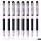 Ormromra 8PCS Fountain Pen Ink, Black Ink Disposable Fountain Pens, 0.5 mm Fine Nib Fountain Pen, Quick Drying Fountain Pen, Smooth Writing Pen Gift for Sketching, Journaling, Calligraphy