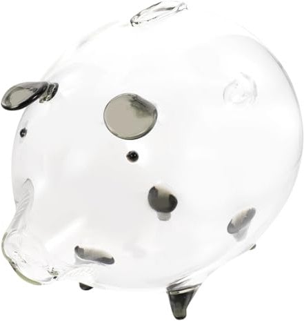 MUSISALY Tirelire Transparente Verre Forme De Cochon Tirelire Créative pour Garçon Fille Décoration Intérieur