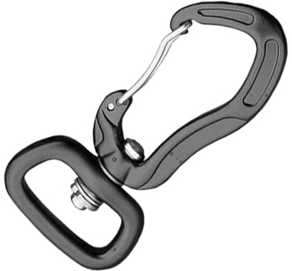Carabiner - Keyring with Rotating Carabiner | Sturdy and Sturdy Climbing Clip | Lightweight and Stable Locking Carabiner | Key Clip with Aluminium Carabiner | Mos Connector