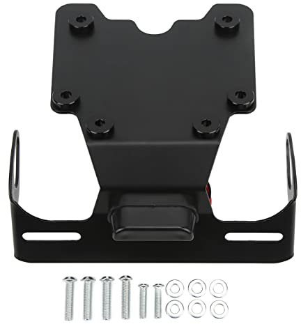 Kennzeichenhalter, Motorrad-Heck-Kennzeichenhalter-Halterung, Kennzeichenhalter, Anhänger-Kennzeichenhalterung, Kohlenstoffstahl-Ersatz für Tenere 700/Rally XTZ700 2019–2022