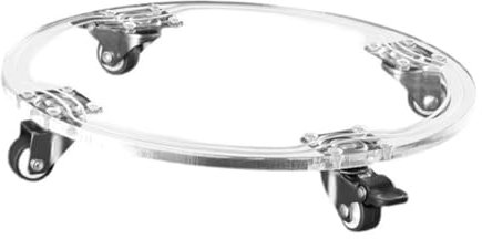 Homoyoyo Bewegliches Blumentopftablett Runde Design Acryl Haltetablett Pflanzpalette Bewegliches Gartentopftablett Blumentopfsockel