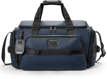 TUMI Alpha Bravo Mason Duffel – mittelgroße Reise- und Pendlertasche – passend für Bildschirme bis zu 35,6 cm (11 x 11,5 x 19,5 x 10,3 Zoll) – marineblaues beschichtetes Segeltuch