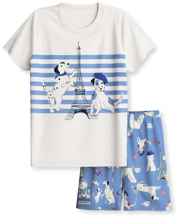 CALIDA Toddlers Bündchen-Pyjama Kinder, aus 100% Bio-Baumwolle, mit weichen Rippbündchen an den Abschlüssen