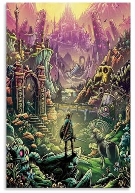 YUYUMEGDE Zelda Link Poster, dekoratives Gemälde, Leinwand, Wandposter und Kunstdruck, moderne Familienschlafzimmer-Dekoration, Poster, 30 x 45 cm