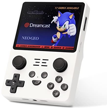 Per console di gioco portatile RG353V Retro – Dual System Android 11 & Linux, display IPS da 3,5, scheda SD da 16 G + 64 G, 2,4 G/5 G, batteria Bluetooth 4.2, 3200 mAh, supporta oltre 30000 giochi