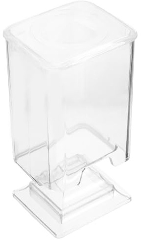 GALPADA Plastic Cotton Pad Holder Stylish Lighthouse Design Cosmetics Organizer for Vanity and Bathroom Space-saving Makeup Remover Pad Dispenser Box for Nail Wipes and Facial Cloth