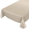ANRO Wachstuchtischdecke Wachstuch Wachstischdecke Tischdecke Wachstuchdecke Beige Leinenoptik 240x140cm