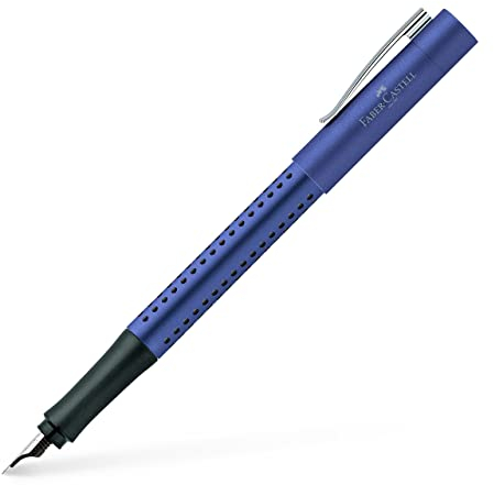 Faber-Castell 140902 - Füller Grip 2011, Feder M, blau