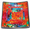 Deko - Schale Glasmosaik eckig 15 cm, orange-rot-bunt