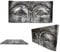 FaHome Meditatives Buddha Relief Wandbild aus Albesiaholz - Handgefertigt, 78x40x4 cm, Silber