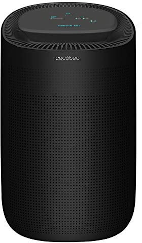 Cecotec Deshumidificador Eléctrico BigDry 2500 PureLight Black. 750 ml/día, Silencioso, Depósito extraíble de 1 L, 2 velocidades, 2 Niveles de deshumidificación, Función purificador, 25 m2