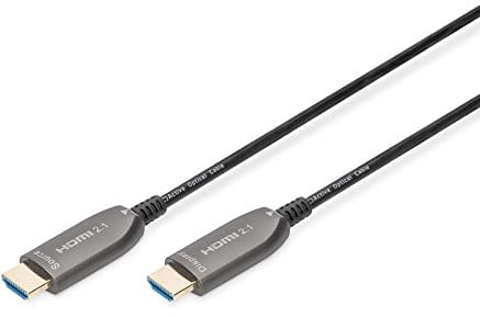 DIGITUS HDMI® AOC Hybrid Glasfaserkabel UHD 8K 20 m Gold