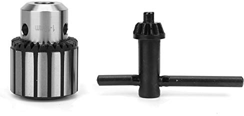 Bohrfutter, 1-10 mm Bohrfutteradapter Schlüsselloses Bohrfutter Hochgeschwindigkeitsstahl B12 Konus Hochgenaues Bohrfutter mit Schraubenschlüssel