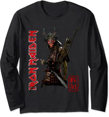Iron Maiden - Senjutsu Samurai Logo Long Sleeve T-Shirt