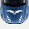 BYNYXI Motorhaube Aufkleber, 3-teilige Flamme Adler Aufkleber für Auto Personalisiert Aufkleber Wasserdicht Karosserie Aufkleber Selbstklebender Aufkleber Adler Auto Styling Dekoration-50cmx14cm