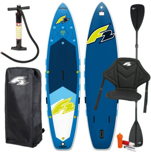 F2 AXXIS Blue SUP| Infatable | Aufblasbar | Stand Up Paddle Board | mit Tasche & Paddel & Pumpe (11,6)