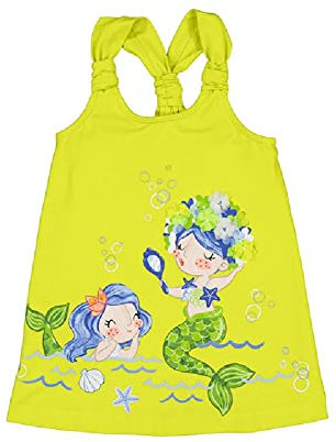 Vestido Niña Verano –Sin Mangas – Vestido Playero para Niña – Tirantes - Ropa de Regalo – para niñas de 2 años a 8 años (8 años, Lima)