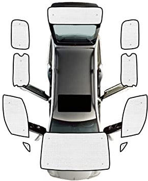 HEILEA Parasoles Cubiertas Completas Coche Parasol para Nissan NV200 para Evalia para Vanette 2010-2016 Parasol para Ventana Coche Accesorios Cubierta Parasol Ventana Coche (Tamaño : All Sunshades)