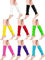 Top Linen (NW) Ltd Dance Plain Ribbed Leg Warmers - Plain Leg Warmer Fluorescent 80s Party Neon Ballet Dance - Made In UK (Leg Warmers - Pack of 5 Purple, Neon Pink, Turq, Red, Neon Yellow)