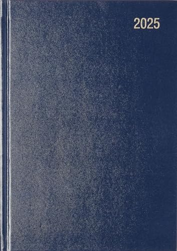 Top Sale Jahreskalender 2024 Tag pro Seite/Wochenansicht, A4/A5, mit festem Einband (A5 Tag pro Seite, Termin, Blau)