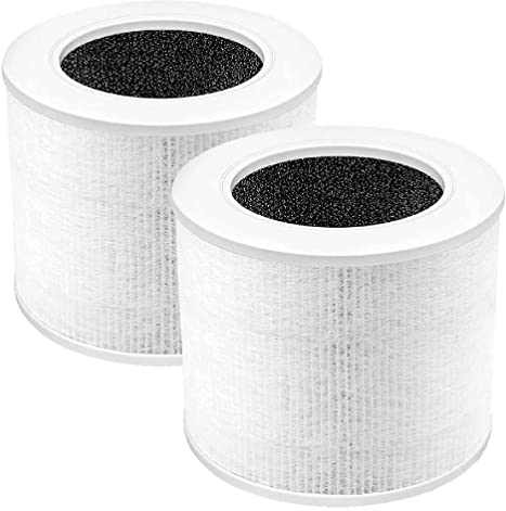 Navna Replacement Air Purifier Filter Suitable For LEVOIT-Core Mini/Mini-RF 360-Degree Carbon 2 Pack System Pet Dander-filter Smoke Filter Cooking Smell Filter