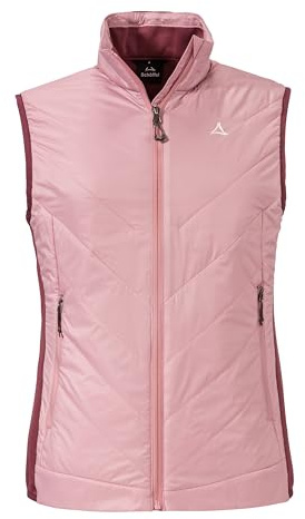 Schöffel Damen Hybrid Vt Style Cascata WMS, windabweisende, komprimierbare Funktionsweste, gefütterte Outdoorweste mit recycelter Wattierung, viola, 46