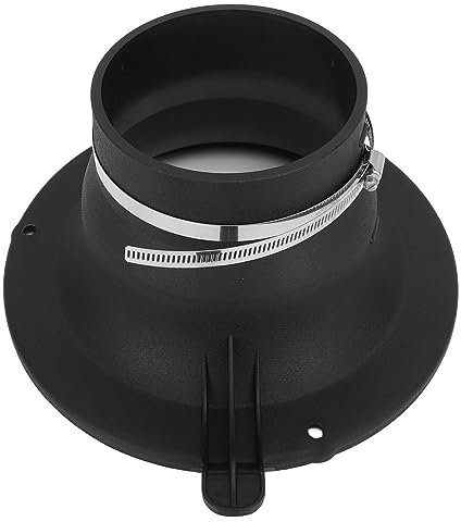 Lawn Vacuum Hose Adapter, Lawn Vac Parts, Lawn Vacuum Parts, PP Lawn Tractor Leaf Vacuum Hose Adapter Replacement Parts for Agri Fab, Black