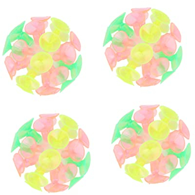 KOMBIUDA 4pcs Multicolored Cup Flash Luminescence Plaything for Boy Girl Fun Toy for Party Games for Boys and Girls Ages Bouncing