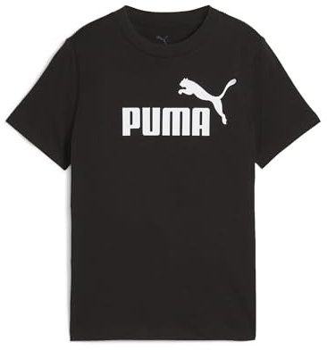 PUMA Mädchen ESS No. 1 Logo Tee G T-Shirts, Puma Black, 140 EU