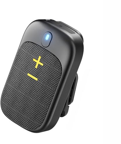 Nulaxy Bluetooth Speaker, Wasserfester Bluetooth Box, tragbarer Lautsprecher für unterwegs, magnetische Clip-On-Lautsprecher mit Mikrofon, 10h Akku, leichtes und Komfortables Design, Draußen