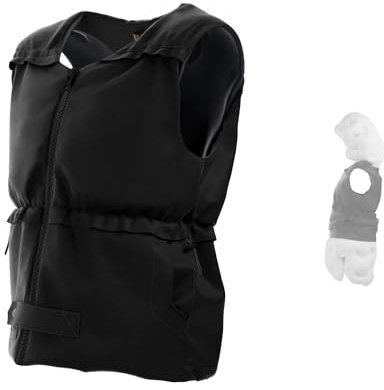 WILLQ Airbag Vest Elderly Anti Fall Airbag Vest Wearable Airbag Smart Vest for Seniors Pop Up Protection for Elderly Lightweight Highly Secure Vest,Black,XXL