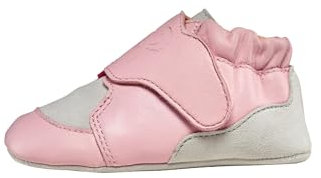 Affenzahn Krabbelschuh Leder Crawly Babyschuh aus Leder für Mädchen und Jungen Klettverschluss weich flexibel rutschfest Lauflernschuhe Koala - Pink