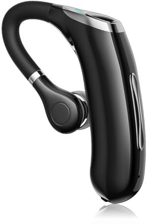 BEVCEFCC Bluetooth Earpiece Handsfree Single Ear Wireless Headset for Cell Phones Noise Canceling Hands-Free Calls for Driving/Business (Black)