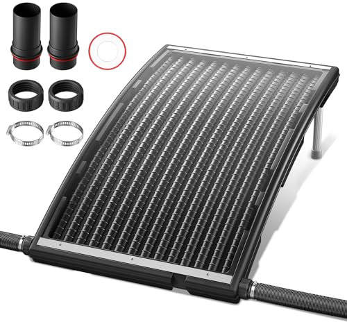 SUBTLETY Garten Poolheizungen Set mit Schlauch Sonnenkollektor Solar Poolheizung Solarheizung Pool Heizungen zum Erwärmen des Wasser Solaranlage Bogen Solarpanel für Warmwasser Gartendusche
