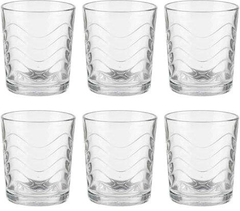 Set 6 vasos 265ml ondas sella colección VIVALTO