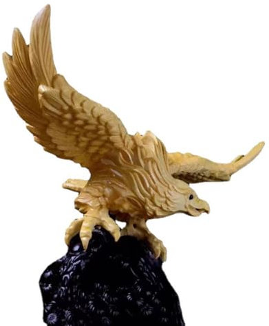 SssHfff Geflügelter Adler Entfaltete Holzfigur, Dekorative Skulptur, Dekoratives Holz, Vintage-Ornament, Wohnzimmer, Schlafzimmer, Büro, Zuhause, Feng-Shui-skulptur