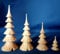 Kunststube Marienberg - Baum - Set geschnitzt aus Lindenholz, für Ihre Pyramide oder Schwibbogen - Handarbeit aus dem Erzgebirge