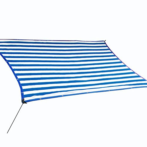 Bâche en maille bleue anti-UV à 92 % pour serre, jardin, terrasse, plantes, bouclier thermique 6 x 6 m