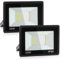 Faretto LED da Esterno da 30w, LED da Cantiere Super Luminose da 3240 Lm, Ip66 Impermeabile, Proiettore per Esterni da 6000K per Magazzino, Garage, Cortile, Confezione da 2