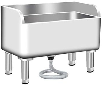 CFMAIF Lavabo di Utilità in Acciaio Inox Lavatoio da Giardino Lavandino da Esterno lavando lavello per Garage e Cortile,Ristorante,Lavanderia(120cm/47.2in)