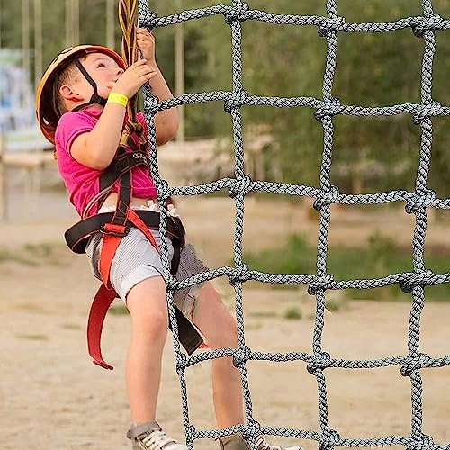 Climbing Rope Safety Net for Kids - Protective Cargo Climbing Netting for Playgrounds and Treehouses - Durable and Easy to Install Scramble Net Rope