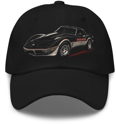 1978 Sportwagen Pace Car C3 Racing Dad Hat Verstellbare Vintage Cap