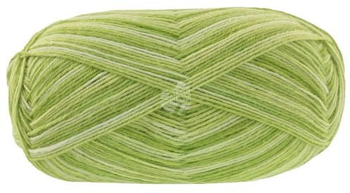 LANA GROSSA Meilenweit 100 Aktion | Sockenklassiker, bedruckt und waschmaschinenfest | Handstrickgarn aus 75% Schurwolle & 25% Polyamid | 100g Wolle zum Stricken & Häkeln | 420m Garn FB 3020