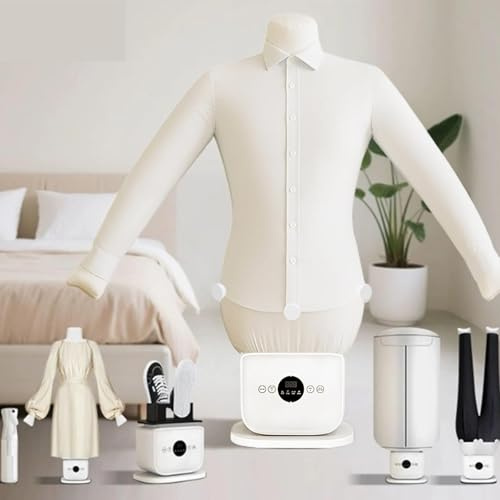XygZythror HemdenbüGler Pro BüGelpuppe, Hosen & Schuhe – Automatischer HemdgläTter, BüGelpuppe Zum Trocknen Und BüGeln Von T-Shirts, Blusen, FüR Hemden, Hosen