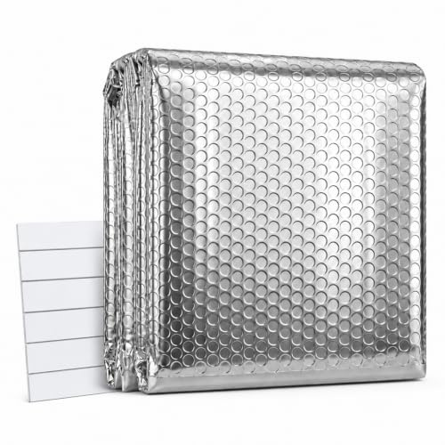 Radiator Foil Insulation Roll 5m×60cm, Reflective Radiator Foil Panels | Double Layer Aluminum Foil Bubble Insulation Roll for Roof, Attic, Garage, Sunroom, Metal Shed & Pipe Insulation