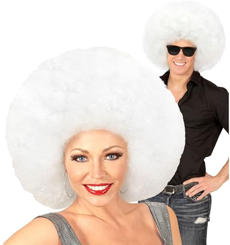 W WIDMANN MILANO Party Fashion - Riesen Lockenperücke für Damen & Herren, Accessoire für Karneval, 80er Jahre Partys, Halloween | Für Damen und Herren, voluminöser Look für Karneval, 70er und 80er Jahre Partys, Karneval, Halloween