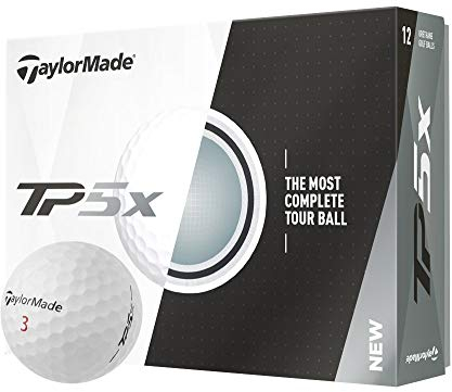 TaylorMade Uni-Erwachsene TP5X Dutzend Golfball, Weiß, Einheitsgröße